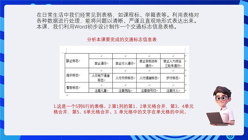 清华大学版信息技术三年级下册-4.11《横竖天地—插入表格》课件第4页