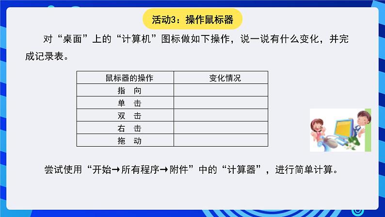 苏科版（2015）信息技术三年级 第3课《操作计算机》课件第4页