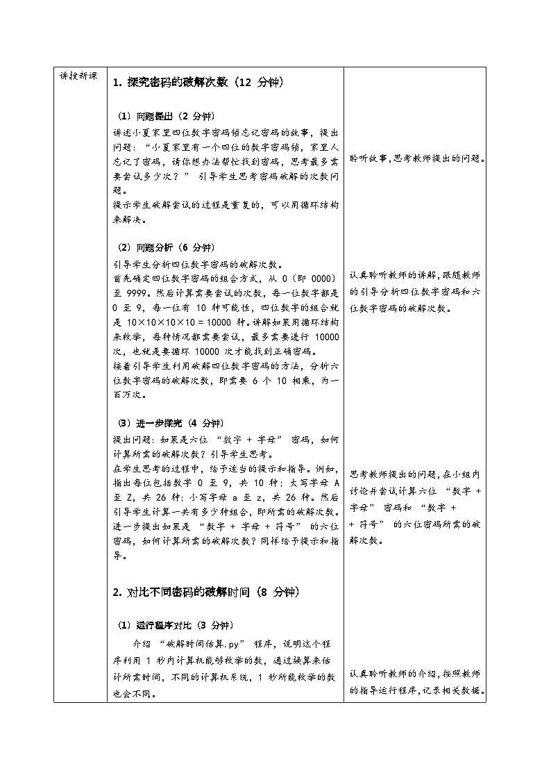 简单密码易破解（教案）2024-2025学年五年级全一册信息技术人教版第3页