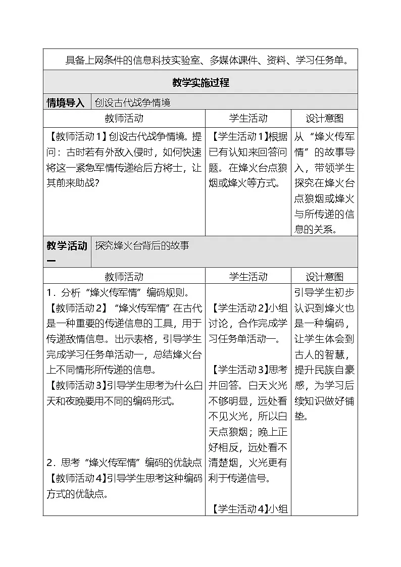 人教版（2024）四年级全一册信息科技6.古往今来话编码 教案第3页