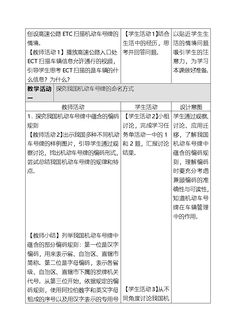 人教版（2024）四年级全一册信息科技8.编码管理我知道 教案第3页