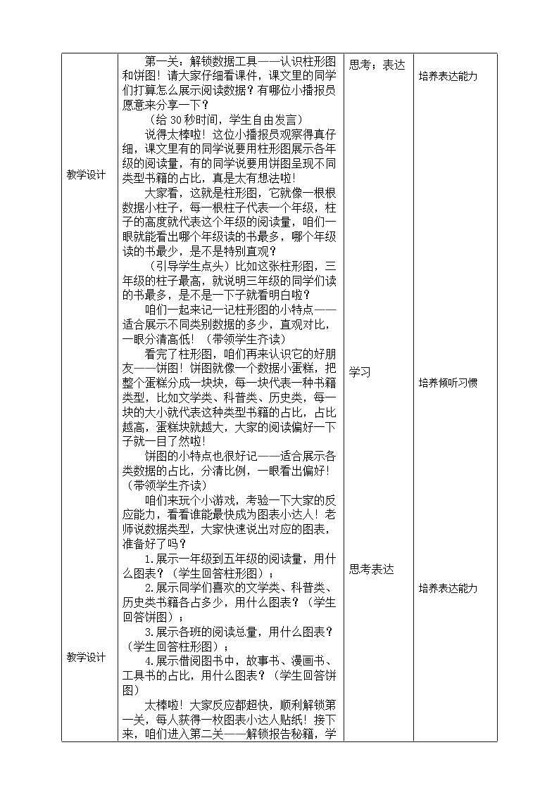 【核心素养目标】四年级下册信息技术第二单元第3节《书香数据我播报》川教版2024 教案第3页