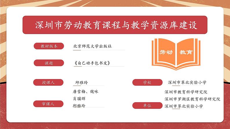 小学劳动教育 一年级下册 活动10 《自己动手包书皮》（第一课时） 课件02