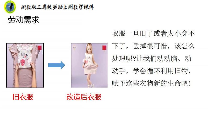 浙教版三年级劳动上册项目一任务三旧衣物作用多课件+素材08