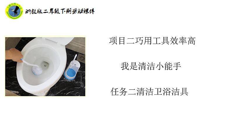 新课标浙教版二年级劳动下册项目二任务二清洁卫浴洁具课件+素材第2页