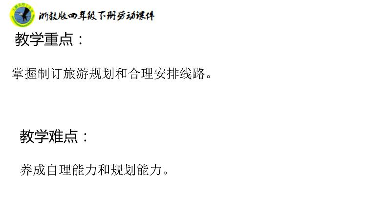 新课标浙教版四年级下册劳动项目四任务二旅游行程我规划课件+素材第4页