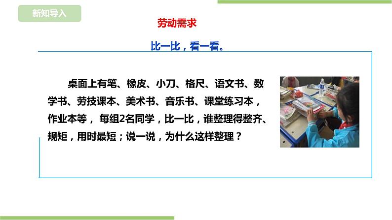 【浙教版】一年级下册《劳动》项目三  任务二《整理桌面》课件第3页