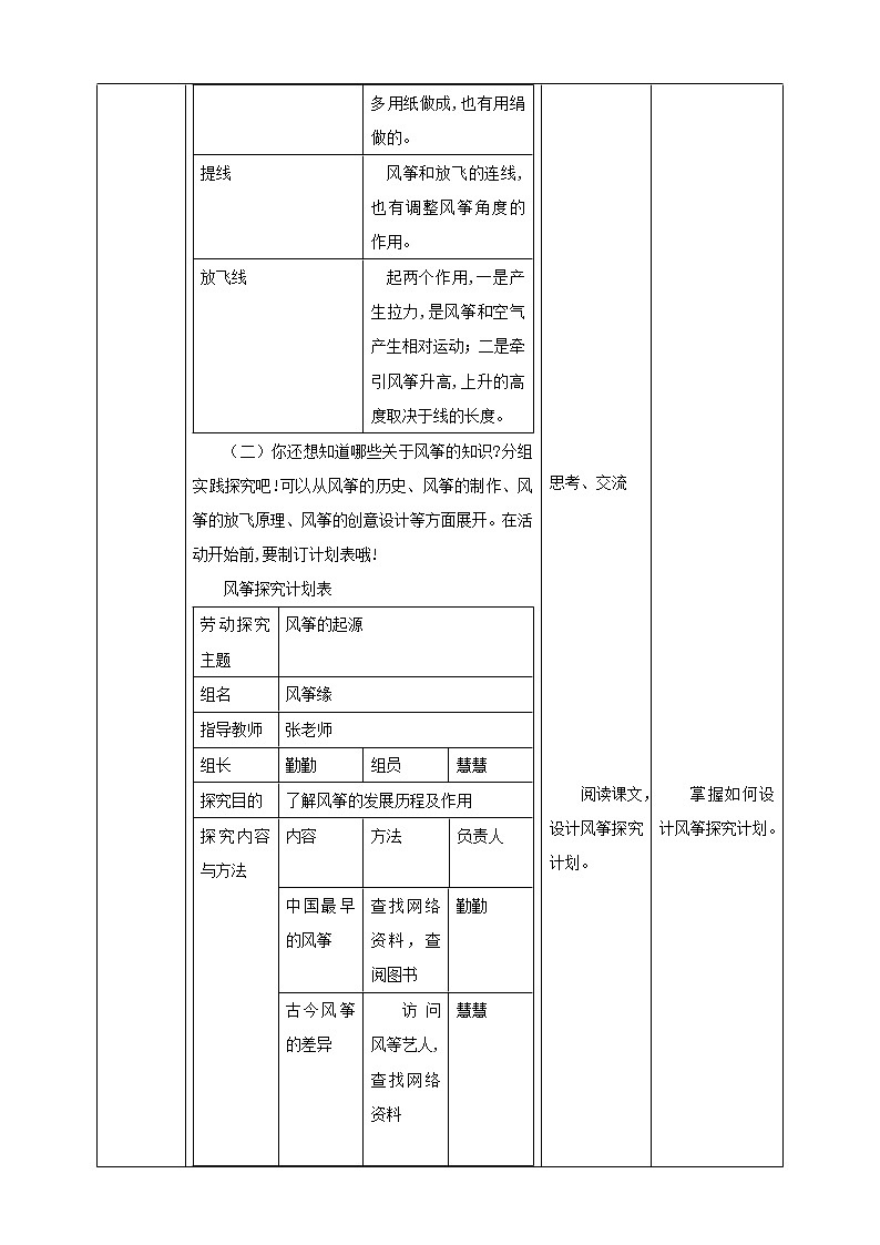 任务一《风筝的设计》课件+教案02