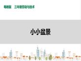 【粤教版】三年级全一册《劳动与技术》第四单元  活动3《小小盆景》教案+课件