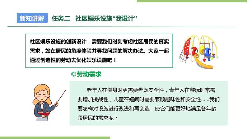 项目四 任务二《社区娱乐设施“我设计”》课件第2页