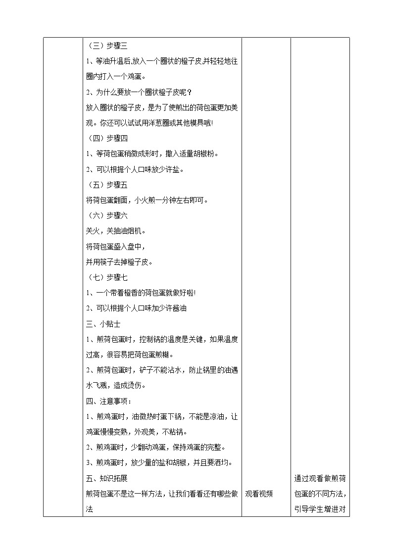 人教版《劳动教育实践活动手册》四年级下册 劳动项目一 教学设计第2页