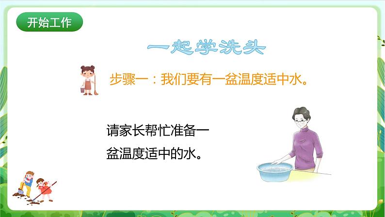 【核心素养目标】人教版劳动教育二年级下册 项目一《洗头》 课件＋教案+素材05