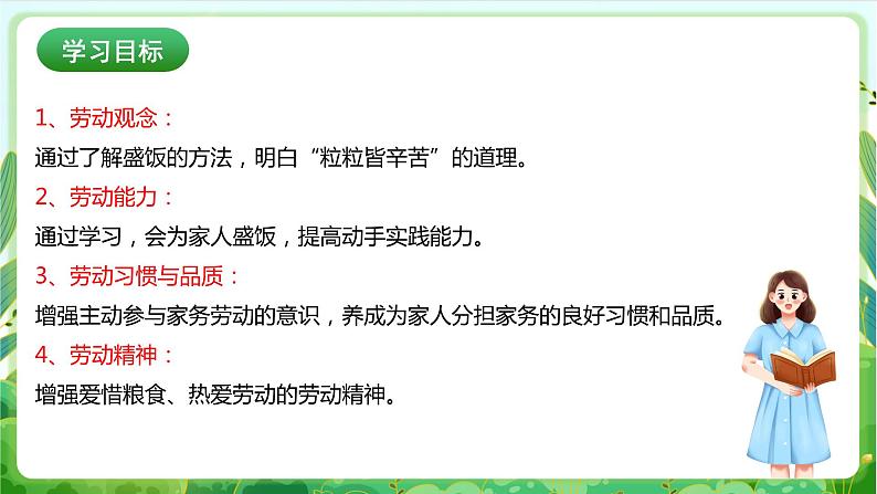 【核心素养目标】人教版劳动教育二年级下册 项目六《 盛饭》课件＋教案+素材02