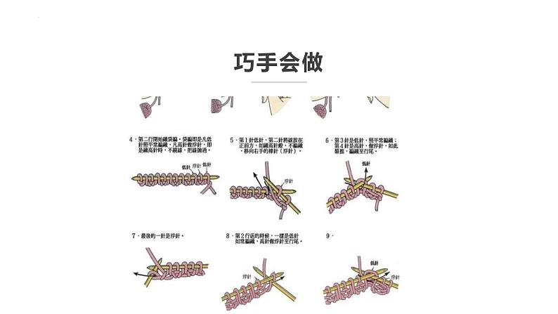 8.我为妈妈织围巾 课件-2023-2024学年小学劳动六年级上册（人教版）第8页