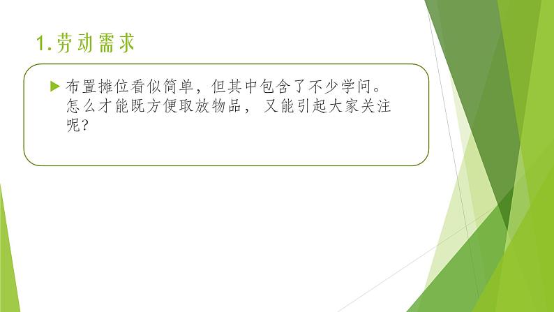 浙教版（劳动）_三年级上册_项目三任务二 摆摊位置我能行 课件第3页