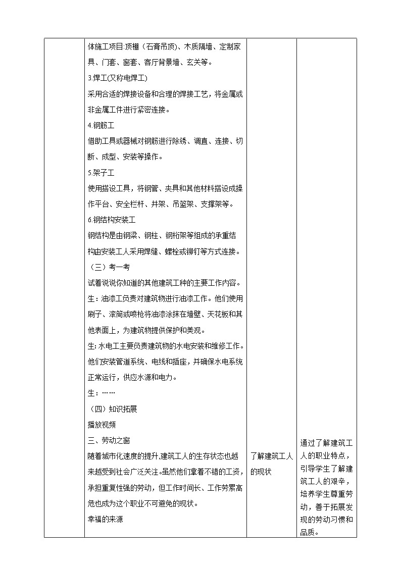 【湘教版】《劳动教育》六年级下册    第10课 打造世界   教学设计第3页