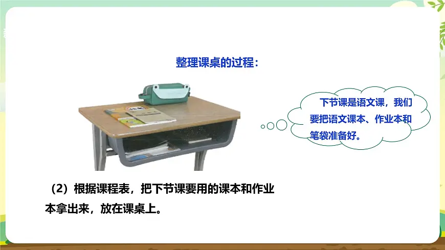 【人教版】《劳动教育》一上 劳动项目七《整理课桌》 件第6页