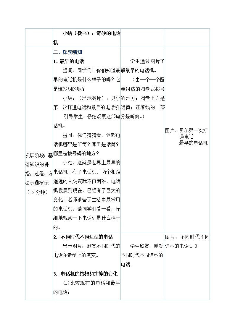 二年级上册美术教案 第5课《奇妙的电话机》人教新课标（2014秋）02