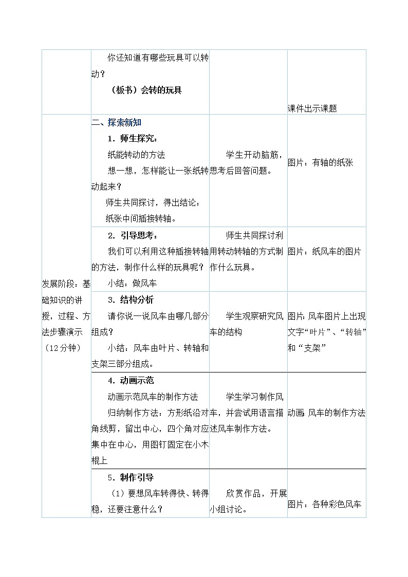 二年级上册美术教案 第17课《会转的玩具》人教新课标（2014秋）02