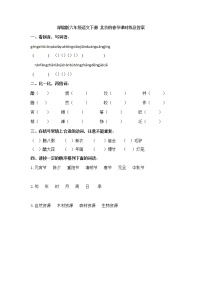 小学语文人教部编版六年级下册1 北京的春节同步训练题