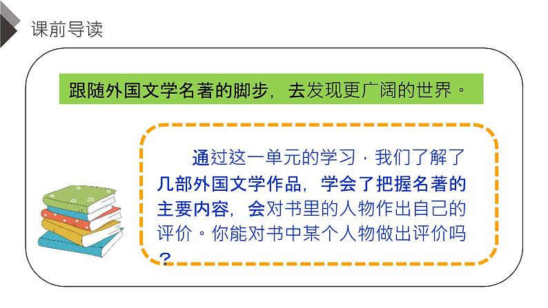 部编版六年级下册语文快乐读书吧漫步世界名著花园 课件02