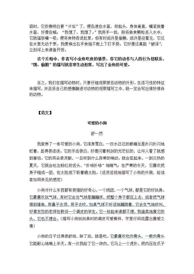 部编版小学语文小升初写作+作文专题——5.状物类作文第3页