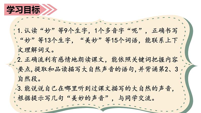 部编语文三上：21.大自然的声音 精品PPT课件+素材03