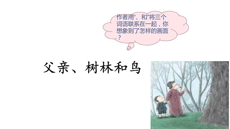 部编语文三上：23.父亲、树林和鸟 精品PPT课件+素材02