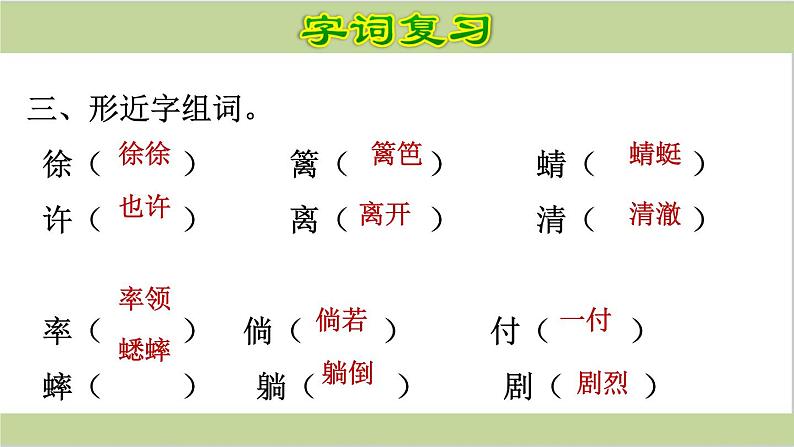 四年级语文下册《期末总复习》 课件PPT第6页