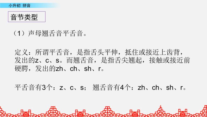 小升初语文复习课件: 汉语拼音04