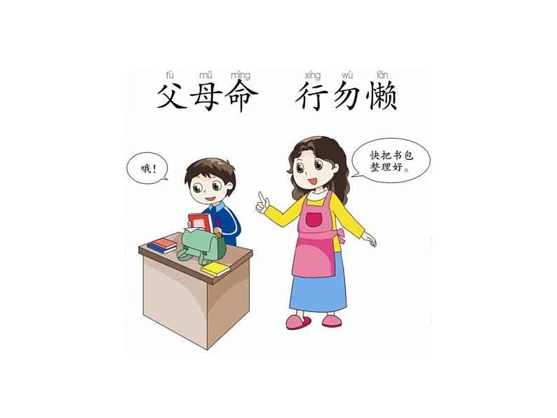 （机构通用）小学语文二年级必背经典读物弟子规1-20句第2页