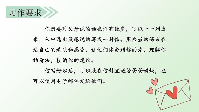 部编版语文五上：习作六 我想对您说 精品PPT课件+素材06