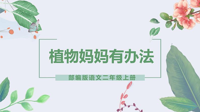 部编版二上语文《植物妈妈有办法》PPT课件PPT第1页