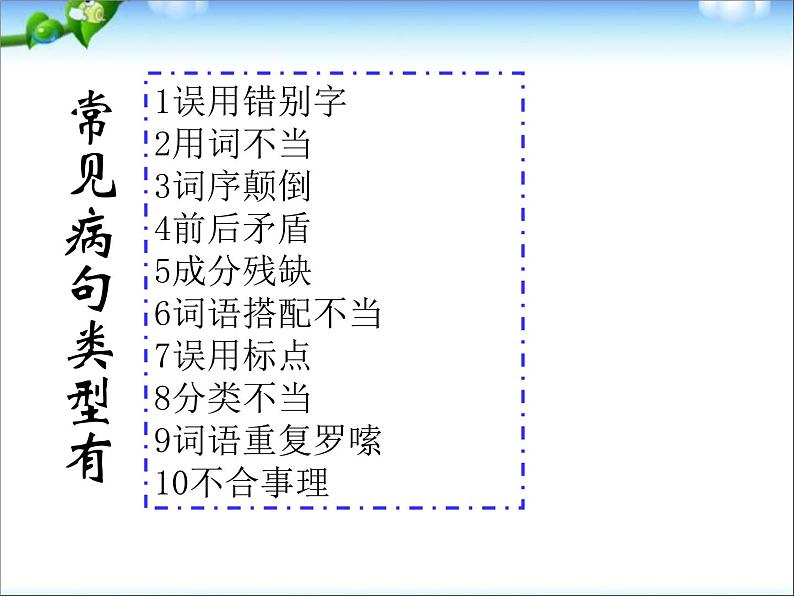 小升初语文知识点专项复习_基础知识修改病句复习PPT课件06