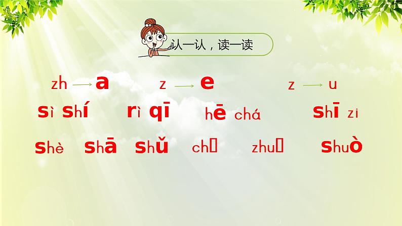 部编版语文一年级上册-汉语拼音-zh  ch  sh  r 课件03
