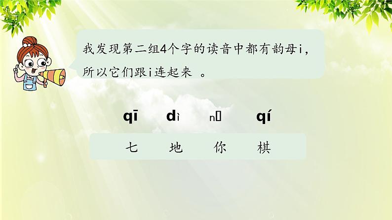 部编版语文一年级上册-汉语拼音-语文园地二 第二课时 课件第7页