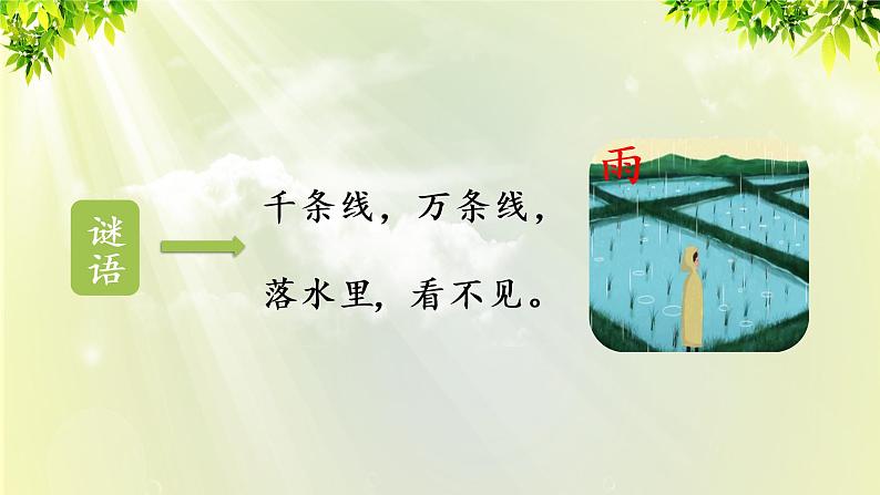 部编版语文一年级上册-课文2- 8《雨点儿》课件03