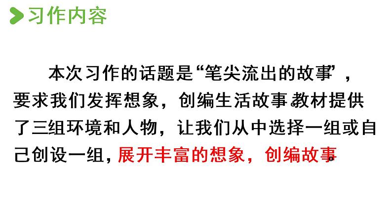 2021年秋六年级语文上册课件 第四单元 习作：笔尖流出的故事 人教部编版06