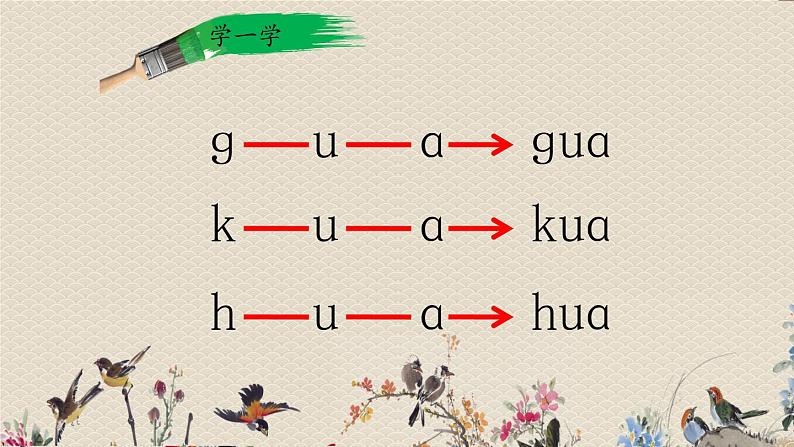 人教部编版一年级语文上册   汉语拼音《ɡ  k  h》课件08