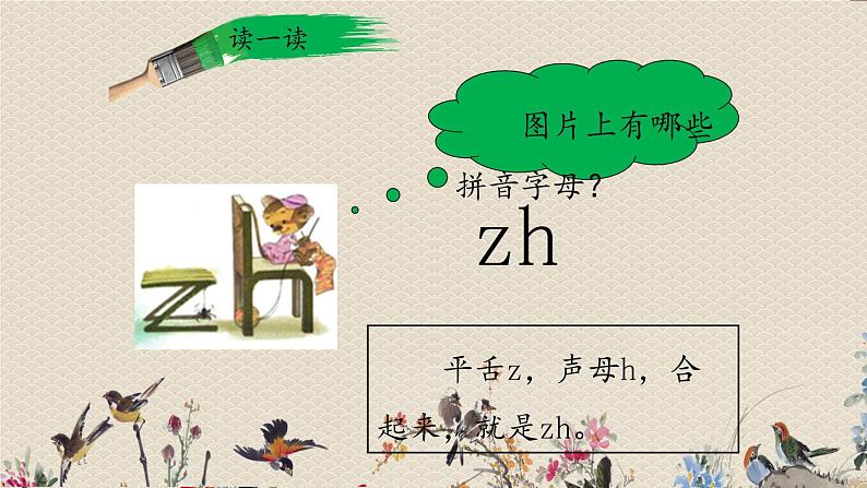 人教部编版一年级语文上册   汉语拼音《zh  ch  sh  r》课件03