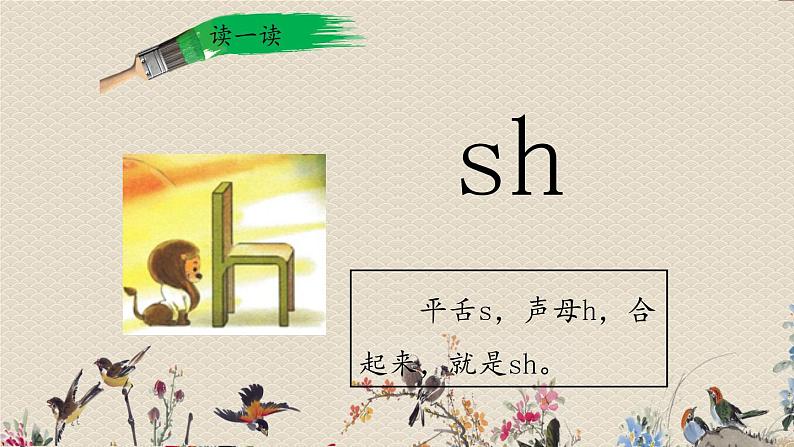 人教部编版一年级语文上册   汉语拼音《zh  ch  sh  r》课件05