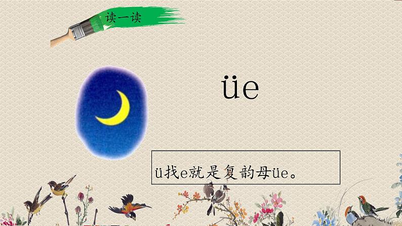 人教部编版一年级语文上册   汉语拼音《ie、üe、er》课件05