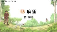 小学语文人教部编版四年级上册16 麻雀教学演示课件ppt