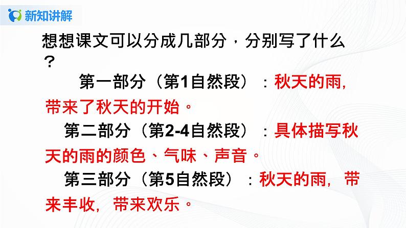 小学语文人教部编版三年级上册 6.《秋天的雨》（含课件、教案、同步练习）07