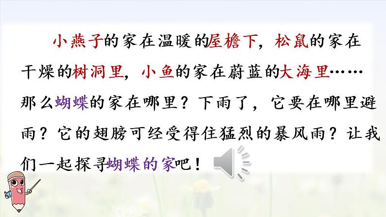 部编版四年级语文上册 第二单元 8.蝴蝶的家 课件05