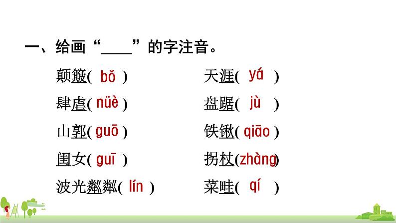 部编版语文六年级上册 第6单元复习 PPT课件02