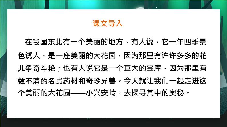 2021部编版小学语文三年级《美丽的小兴安岭》课件第2页