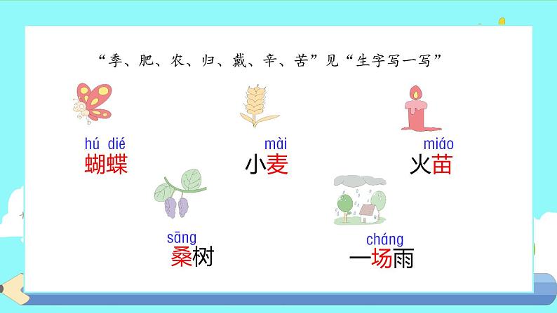 2021部编版小学语文二年级上册《田家四季歌》课件第4页