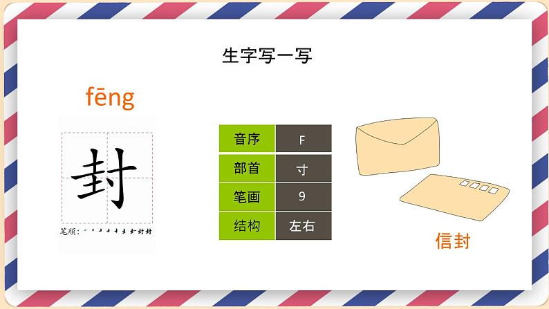 2021部编版小学语文二年级上册《一封信》课件第8页