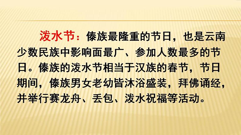 人教部编版二年级语文上册  《难忘的泼水节》课件第4页